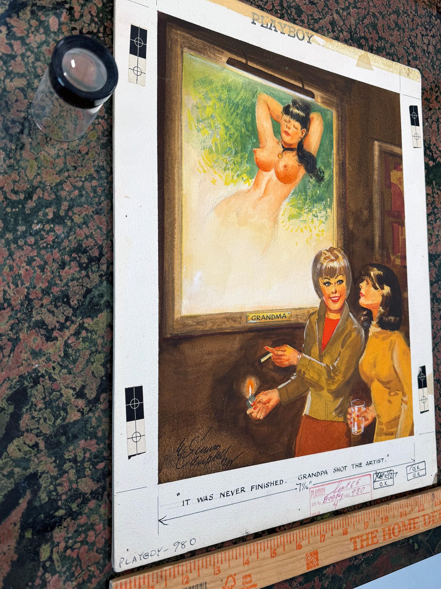 Nude Playboy Cartoon,  First African American Illustrator Elmer Simms Campbell For Sale 2