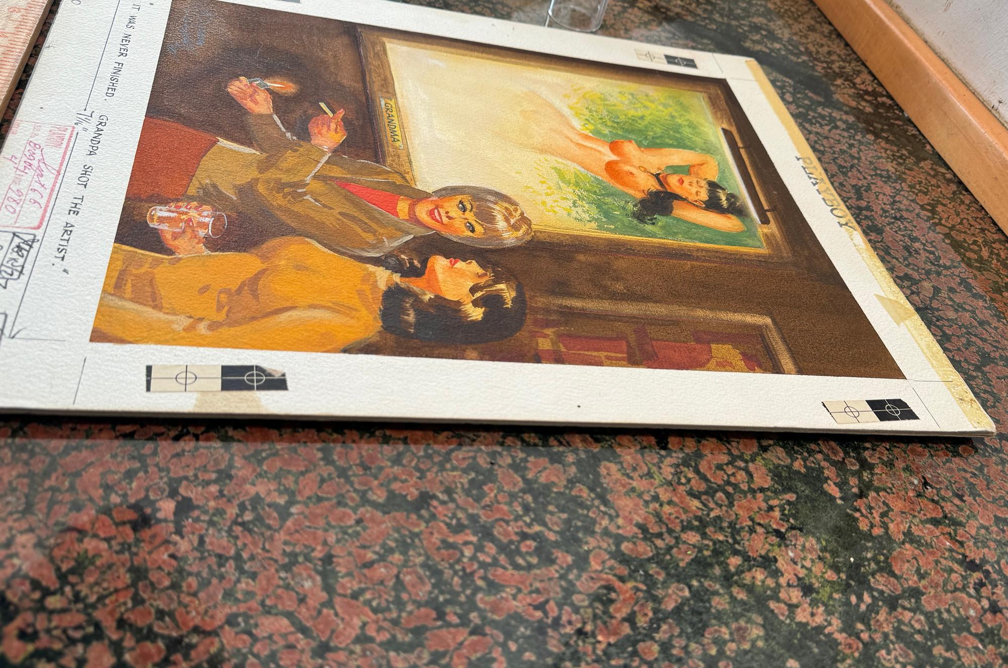 Nude Playboy Cartoon,  First African American Illustrator Elmer Simms Campbell For Sale 3