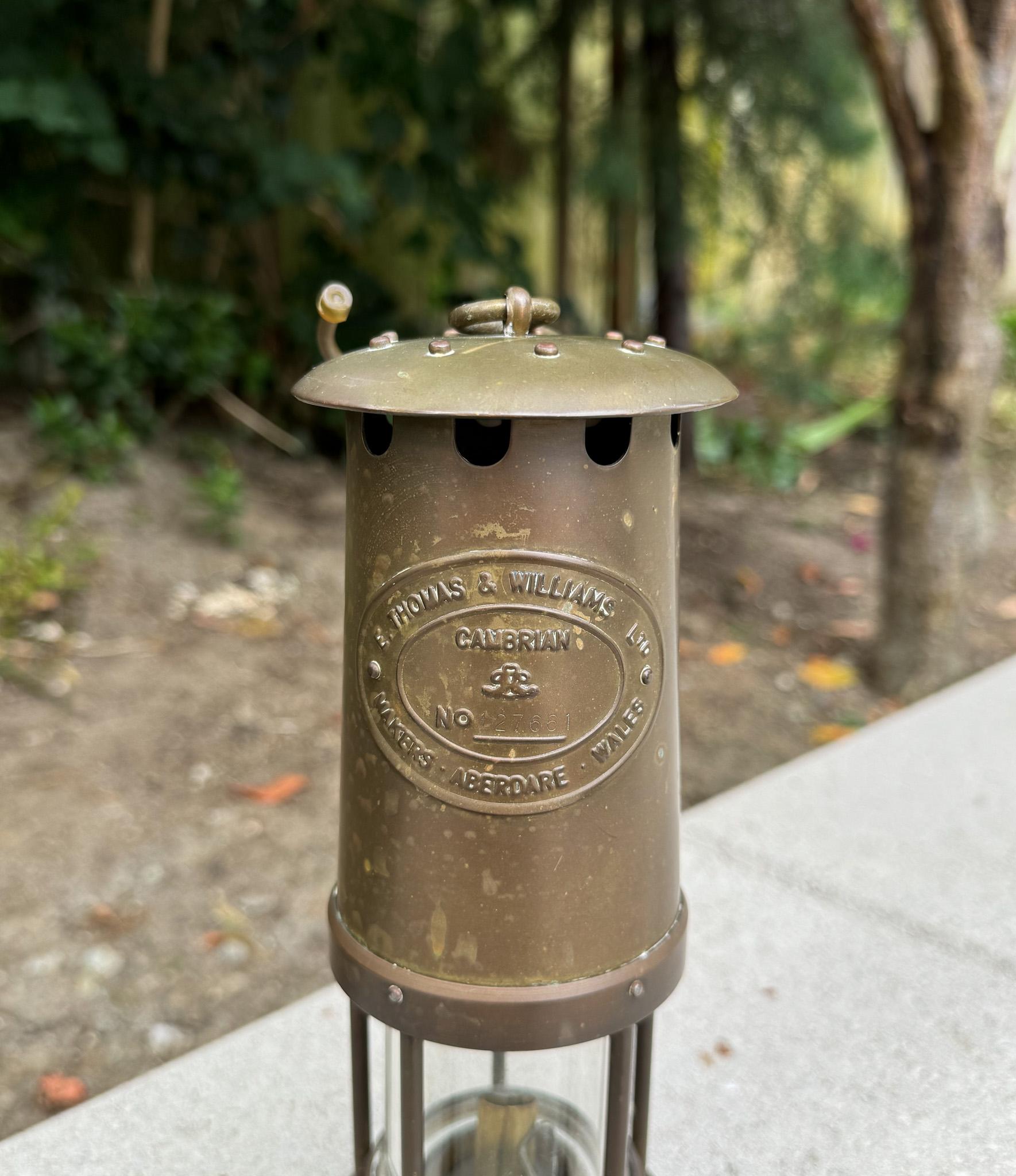 E. Thomas & Williams Brass Minors Lamp, United Kingdom, 1984 For Sale 2