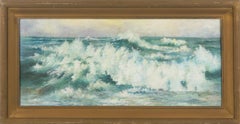 Antique Early 20th Century Crashing Waves San Francisco