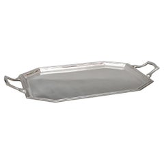 E. Vabre – art deco solid silver tray circa 1930