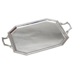 E. Vabre – art deco solid silver tray circa 1930