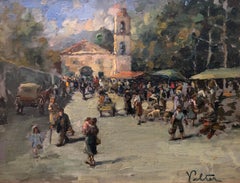 Lively market square