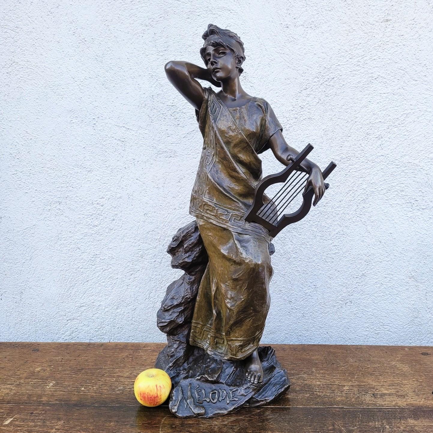 E Villanis Bronze Sculpture - 2 For Sale on 1stDibs | emmanuel