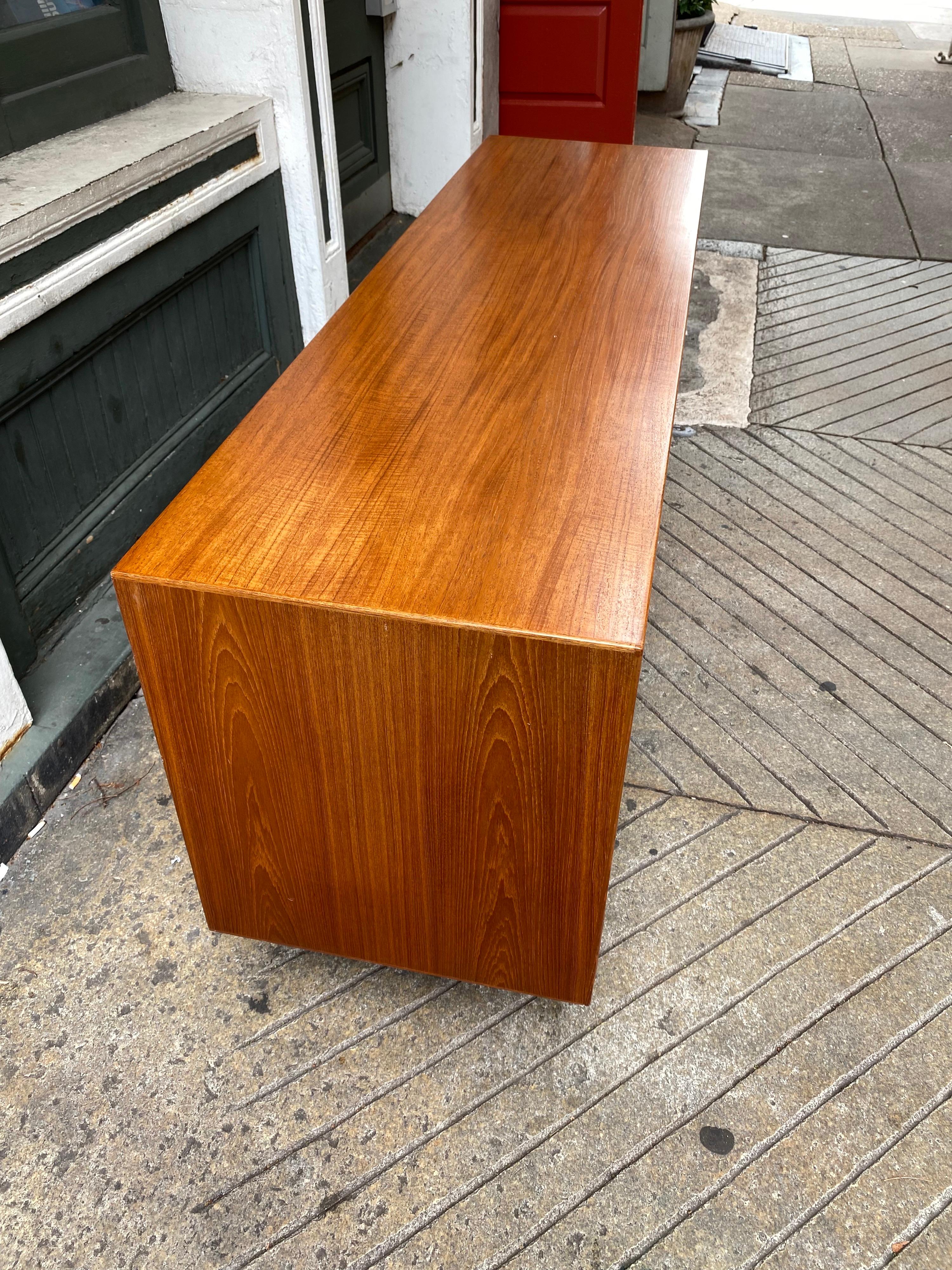 Mid-20th Century E. W. Bach Danish Teak 8 Drawer Dresser