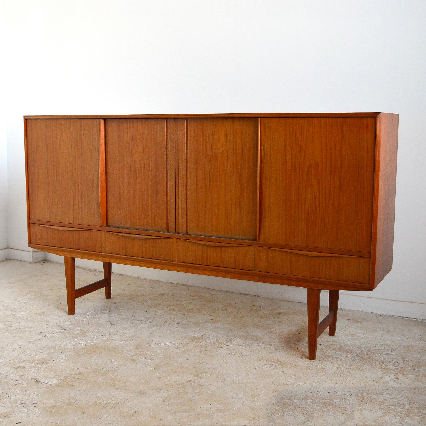 Mid-20th Century E. W. Bach for Sejling Skabe Teak Credenza