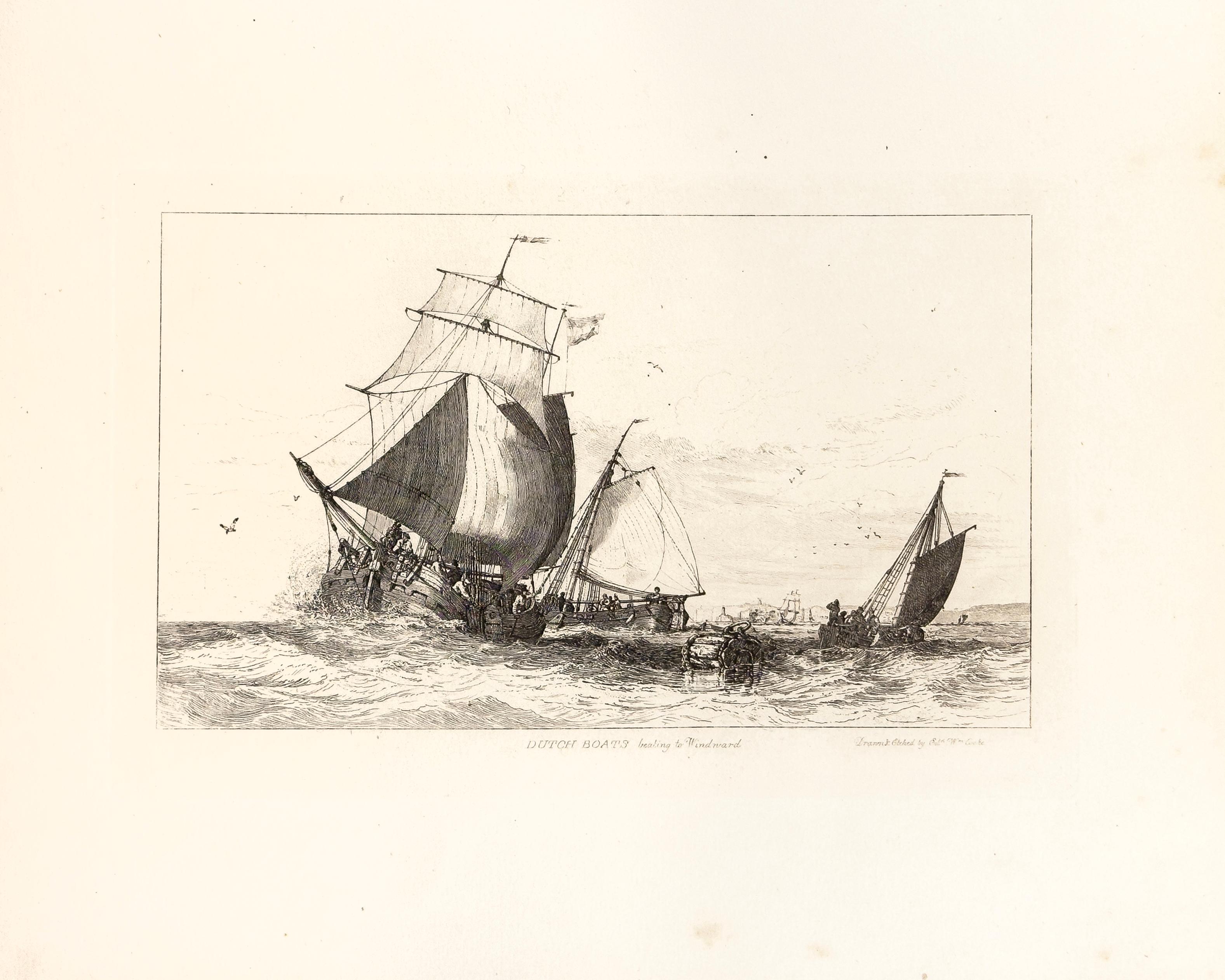 E. W. Cooke Print - 08: Dutch Boats