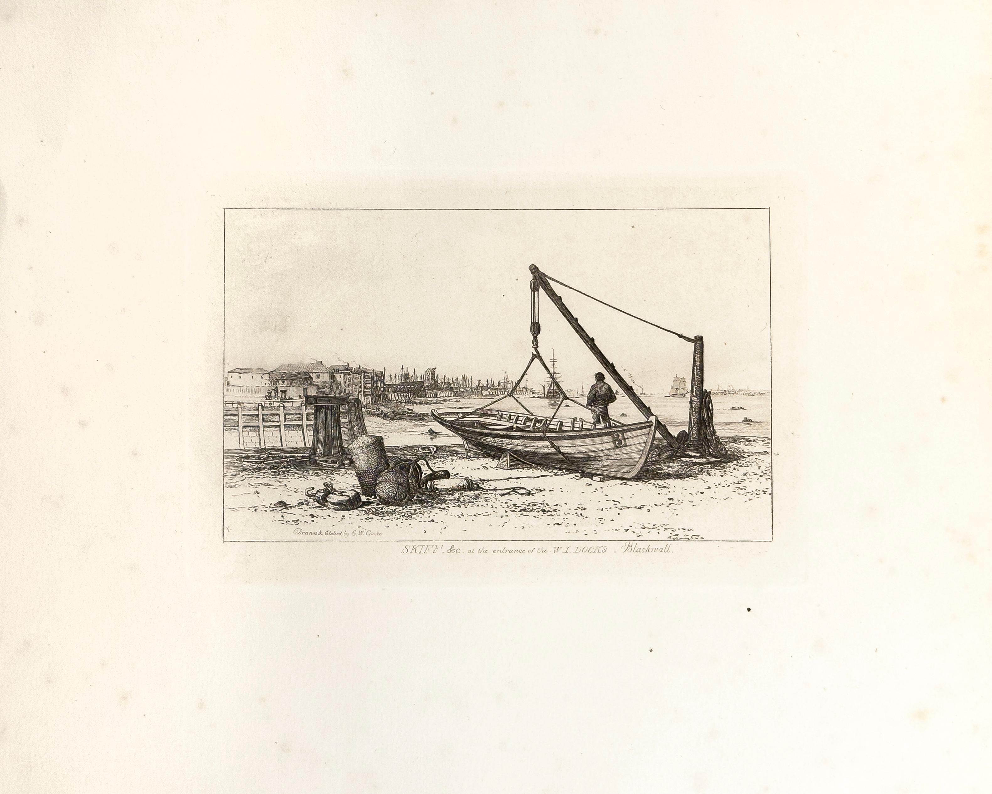 E. W. Cooke Landscape Print – 17: Skiff