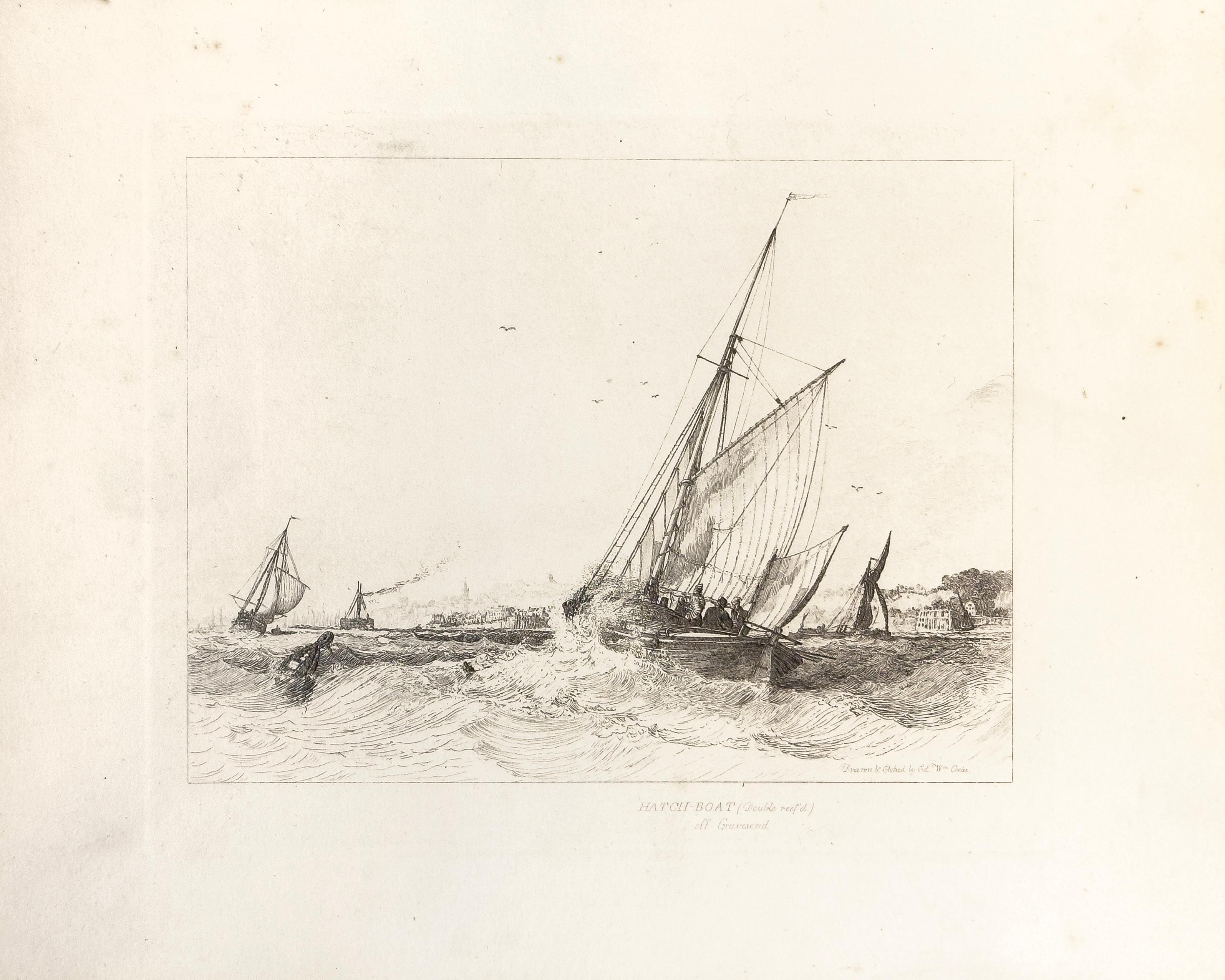 E. W. Cooke Print - 20: Hatch Boat