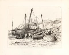 Antique 24: Mackarel Boats coming in, Brighton