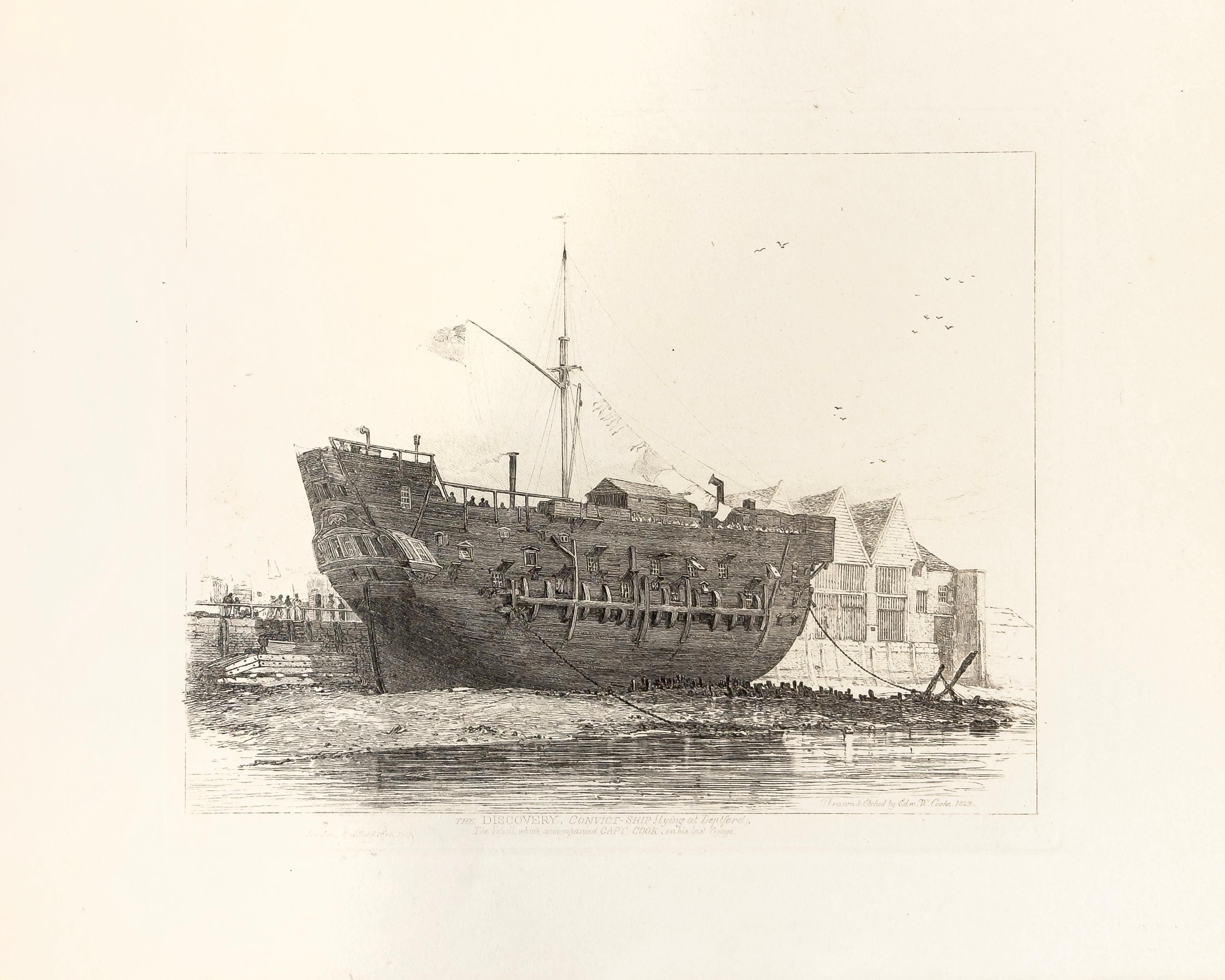 E. W. Cooke Print - 29: The Discovery, Convict Ship