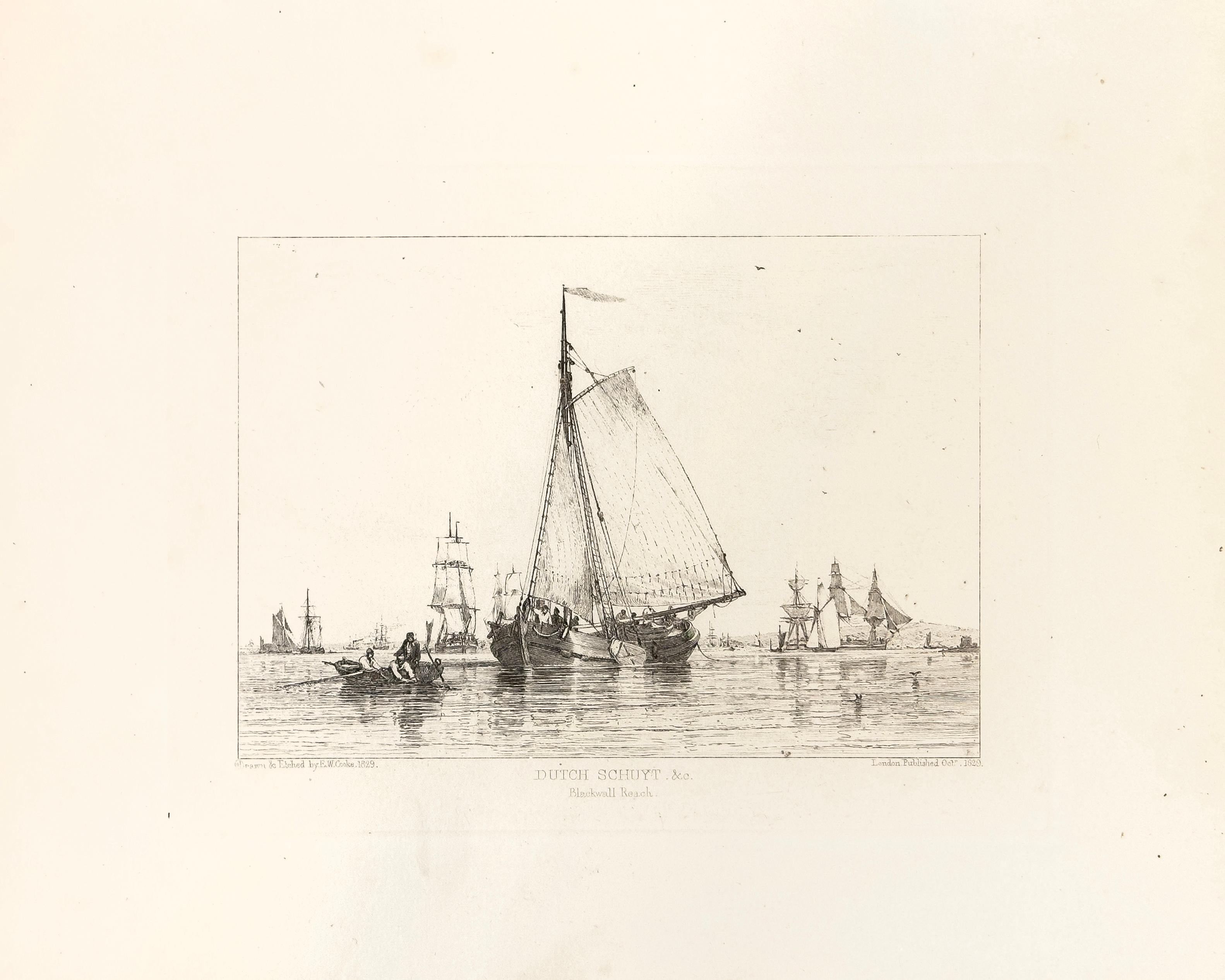 E. W. Cooke Landscape Print - 33: Dutch Schuyt