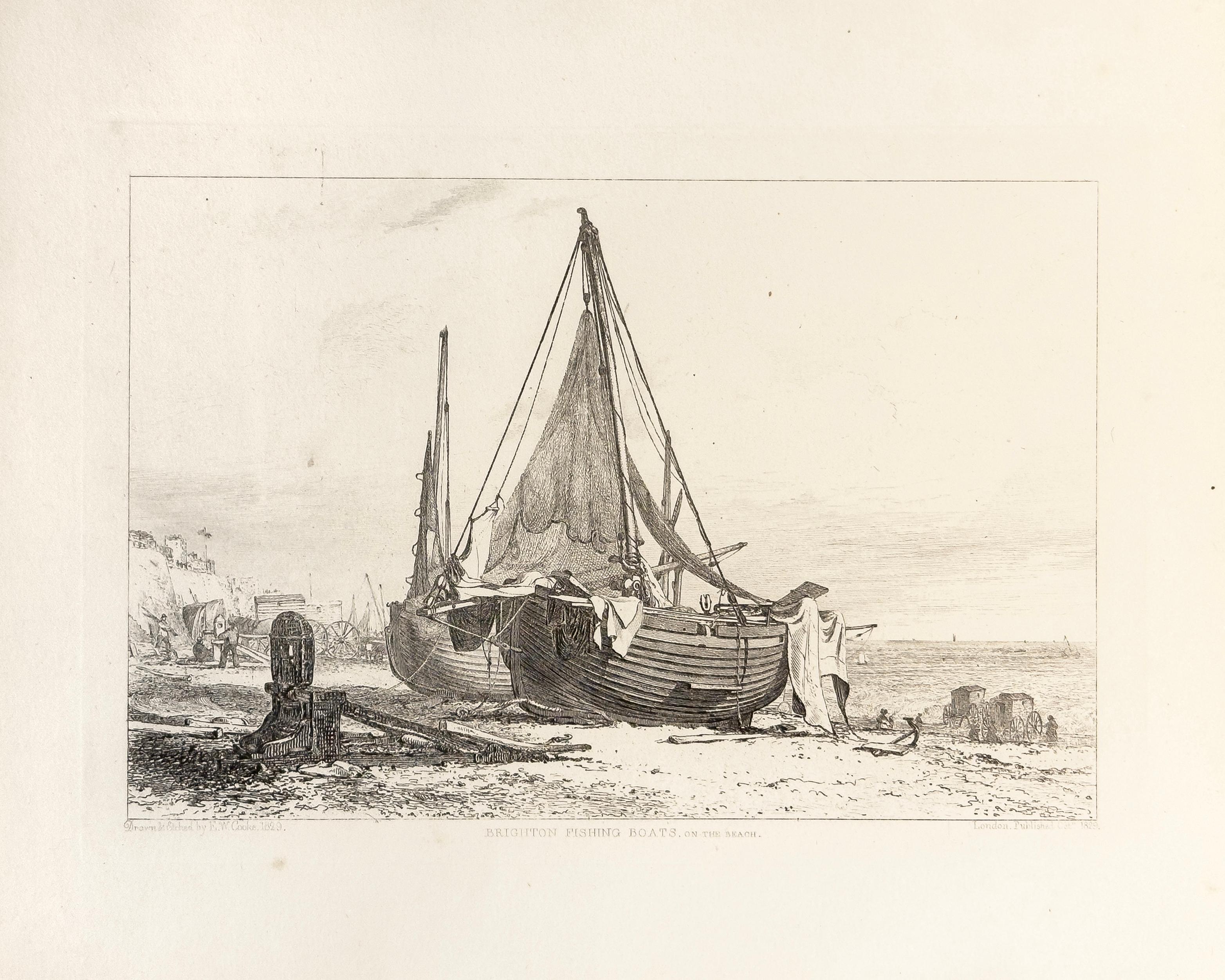 E. W. Cooke Print - 36: Brighton Fishing Boats