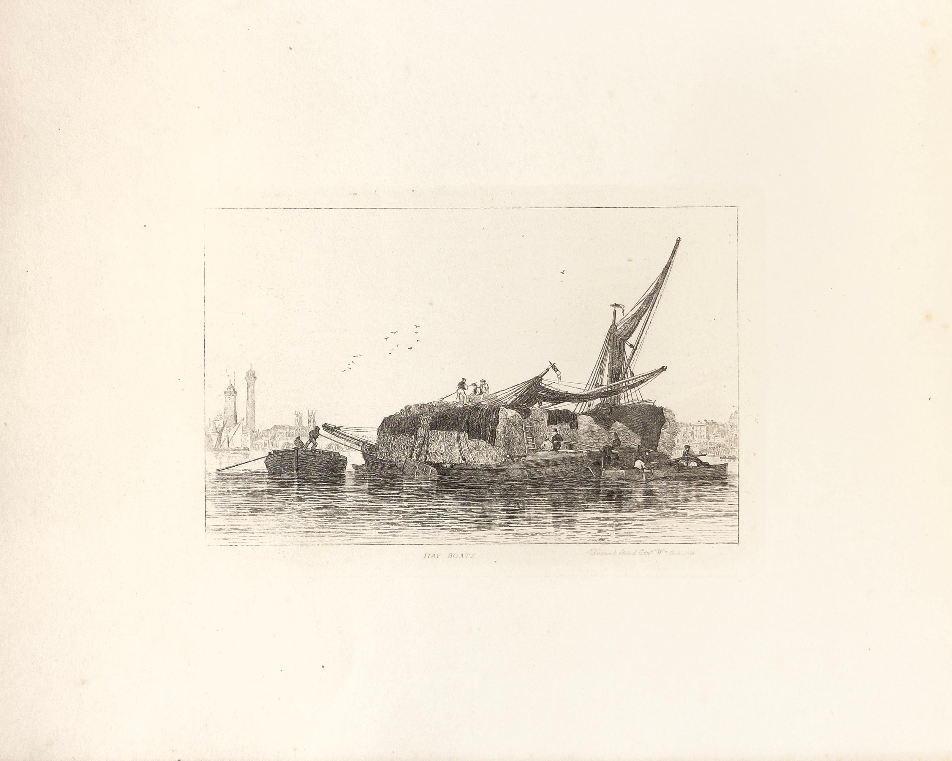 E. W. Cooke Print - 55: Hay Boats 