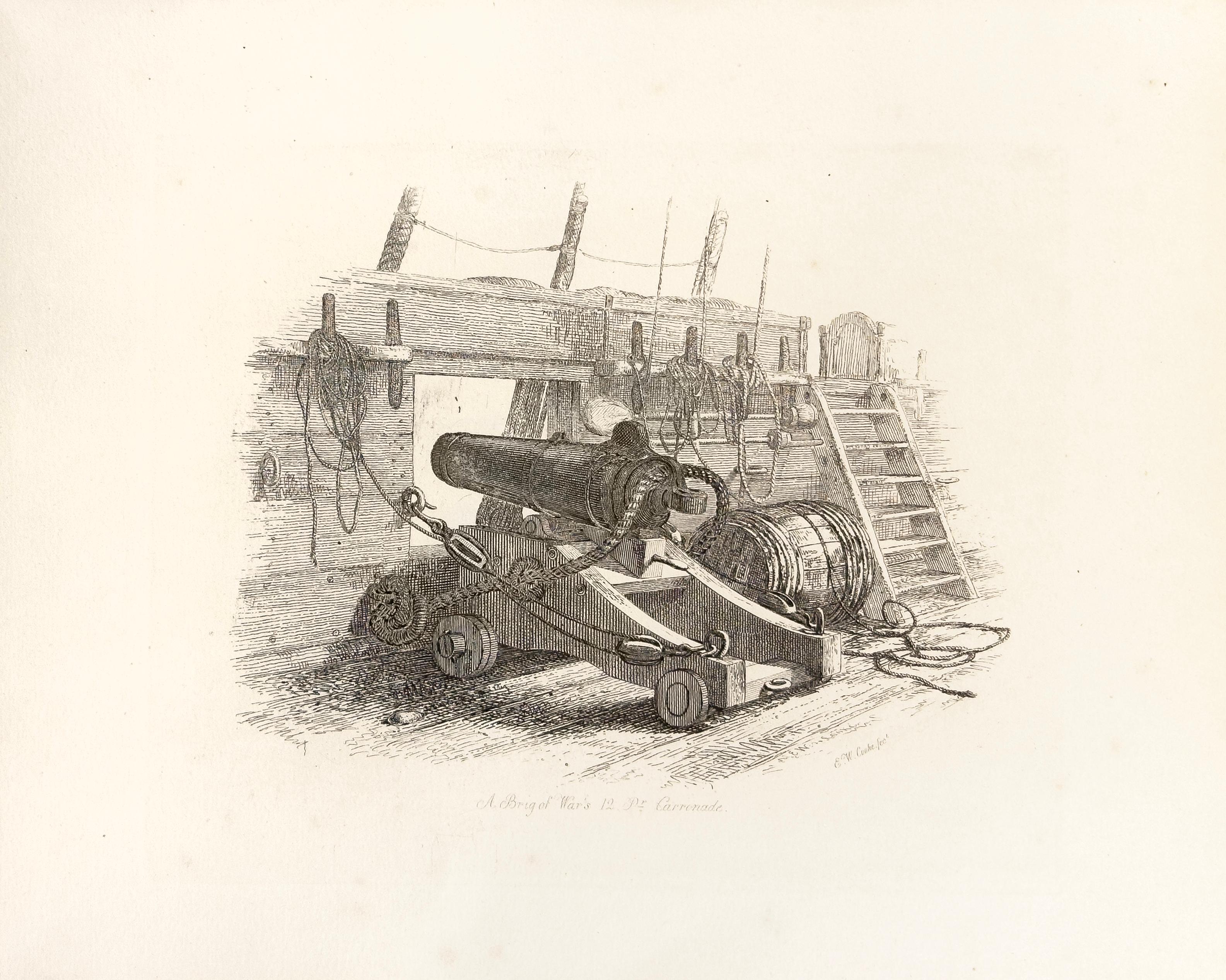 E. W. Cooke Print - 59: A Brig of Wars