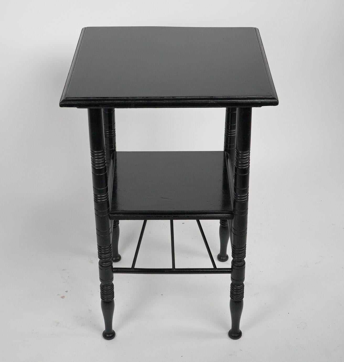 Arts and Crafts E W Godwin (after). An ebonised sidetable For Sale