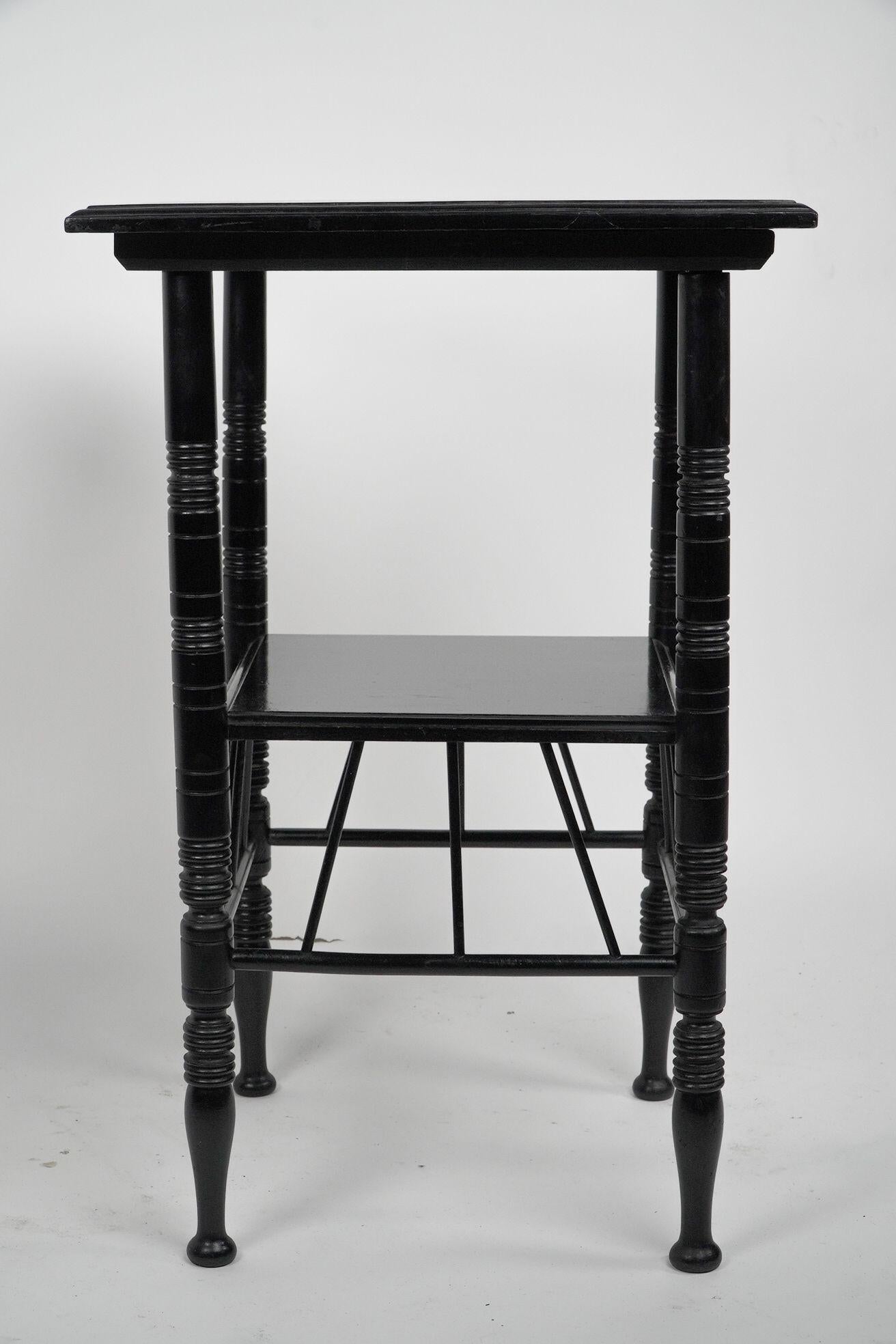 Ebonized E W Godwin (after). An ebonised sidetable For Sale