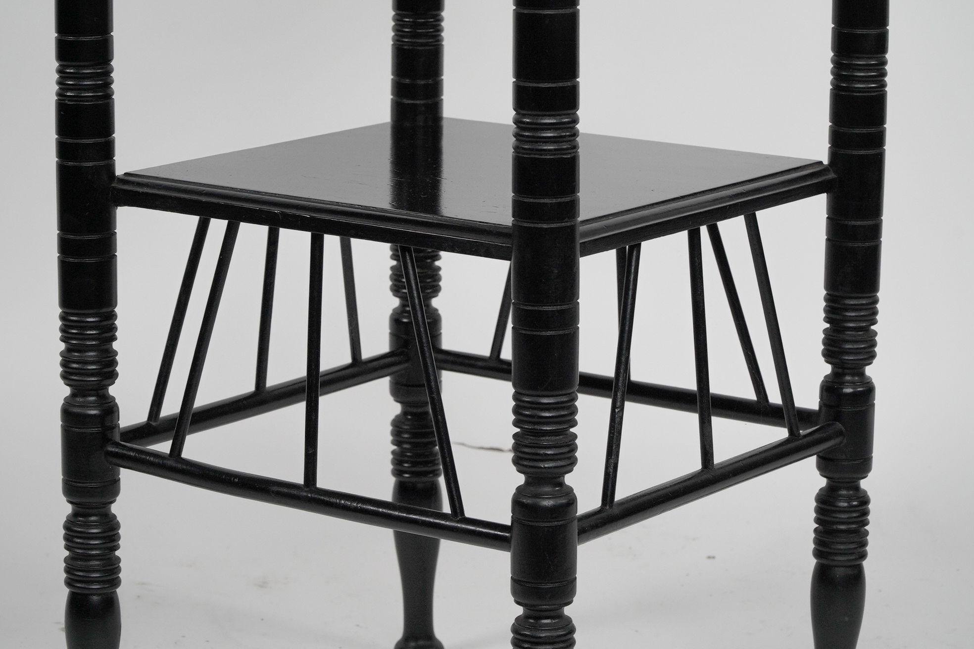 Late 19th Century E W Godwin (after). An ebonised sidetable For Sale