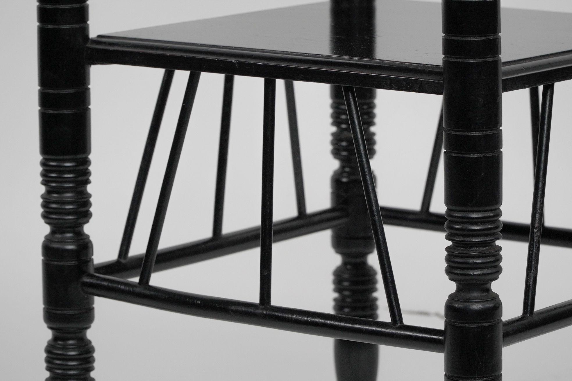 Oak E W Godwin (after). An ebonised sidetable For Sale