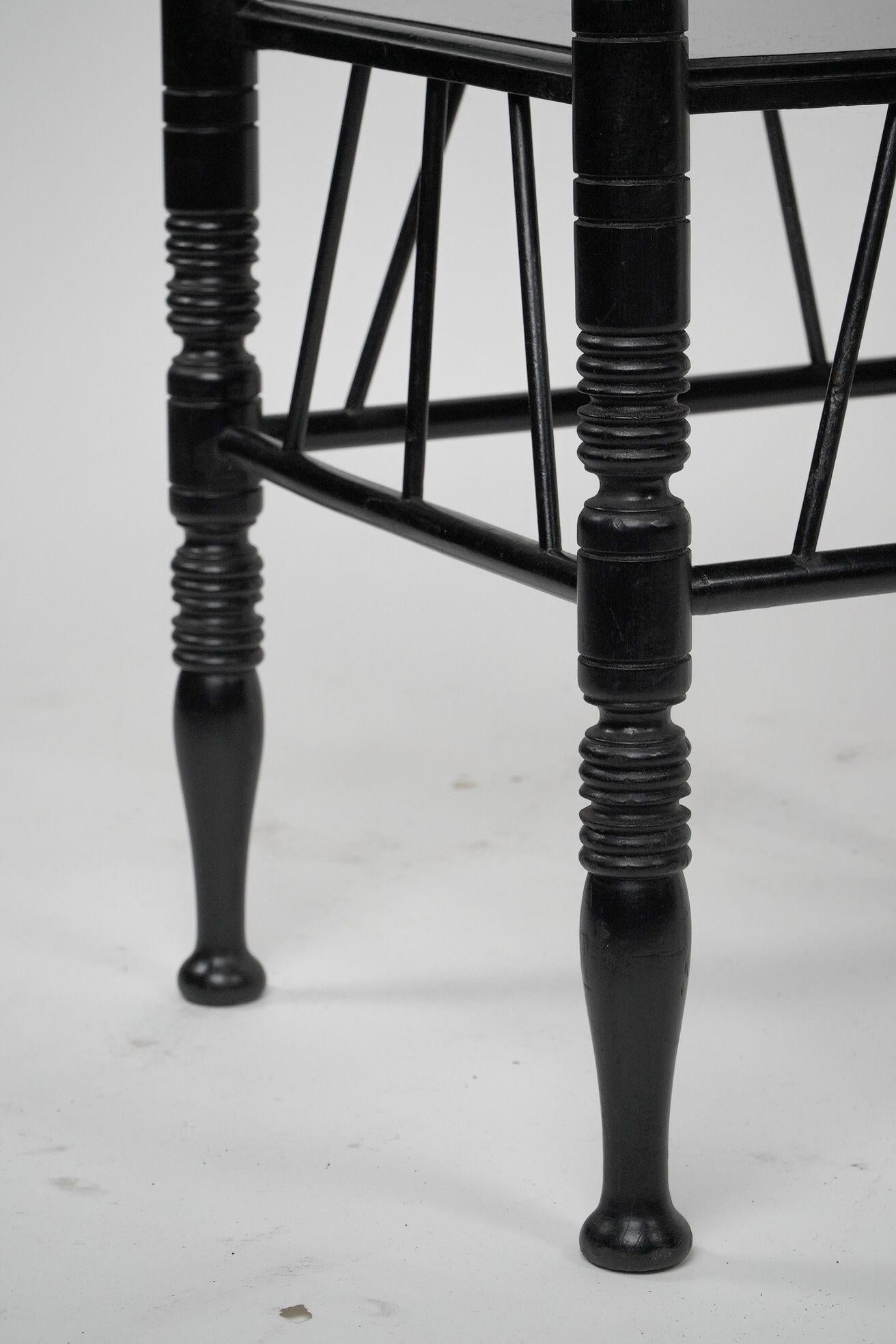 E W Godwin (after). An ebonised sidetable For Sale 2