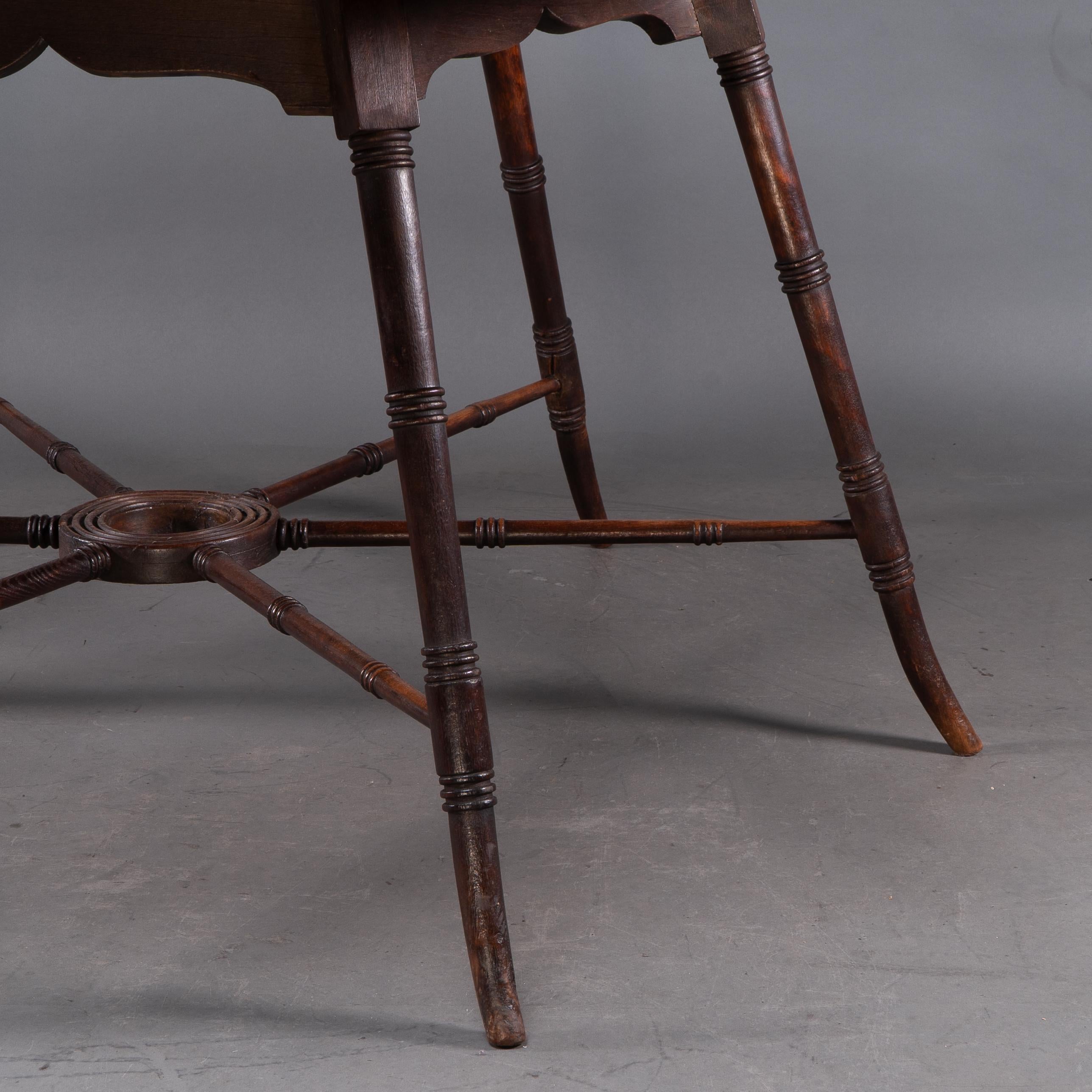 E W Godwin, an Anglo-Japanese Aesthetic Movement walnut centre or dining table For Sale 6
