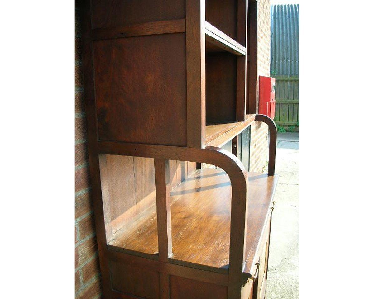 E W Godwin An Important Anglo-Japanese Bookcase Painted by Henry Stacy Marks For Sale 3