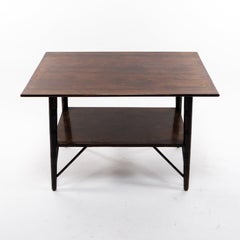 E. W. Godwin, attri. Aesthetic Movement Rosewood Two-Tier Side or Coffee Table