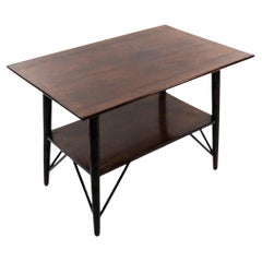 Antique E. W. Godwin, attri. Aesthetic Movement Rosewood Two-Tier Side or Coffee Table