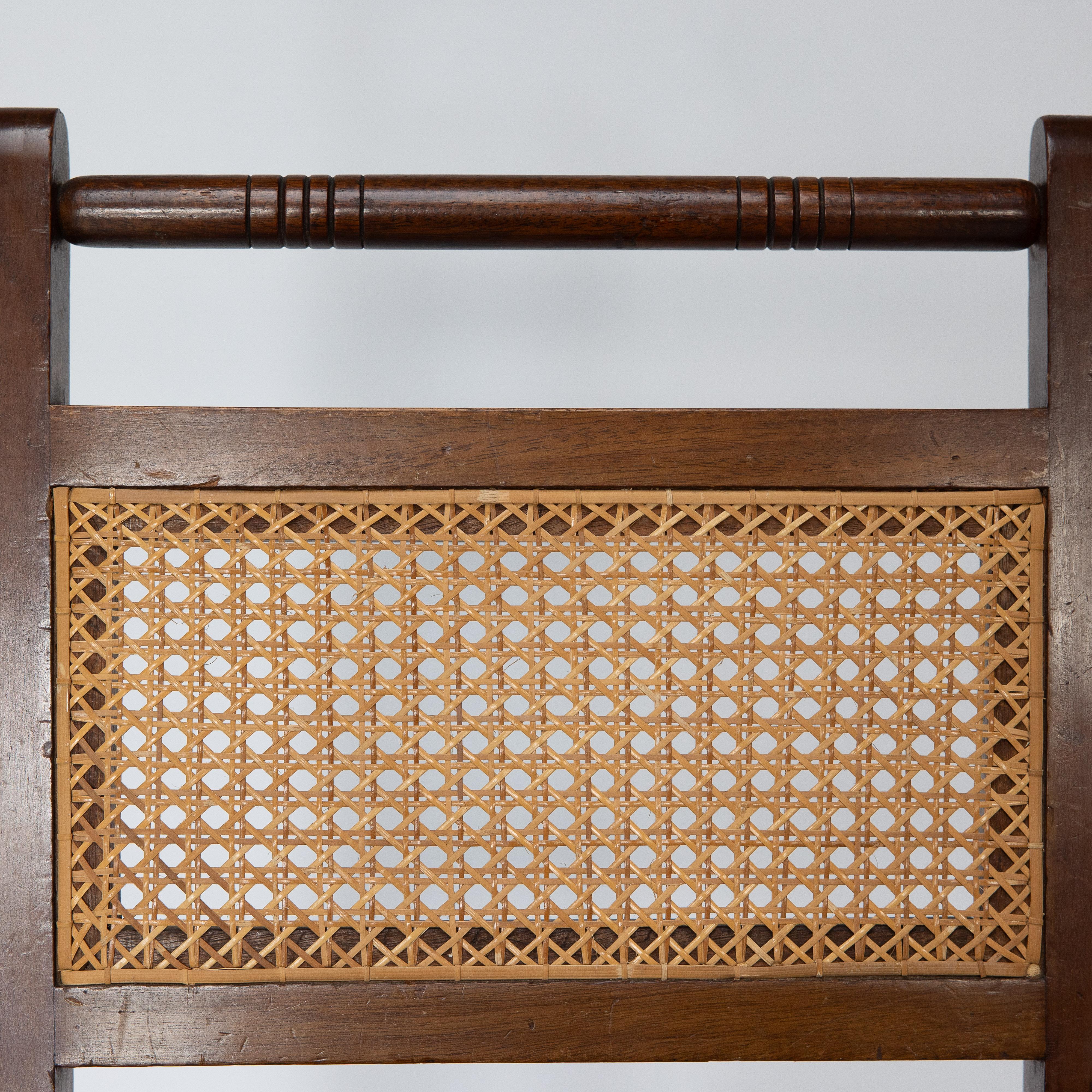E W Godwin (attributed). A set of four Anglo-Japanese cane seat chairs For Sale 6