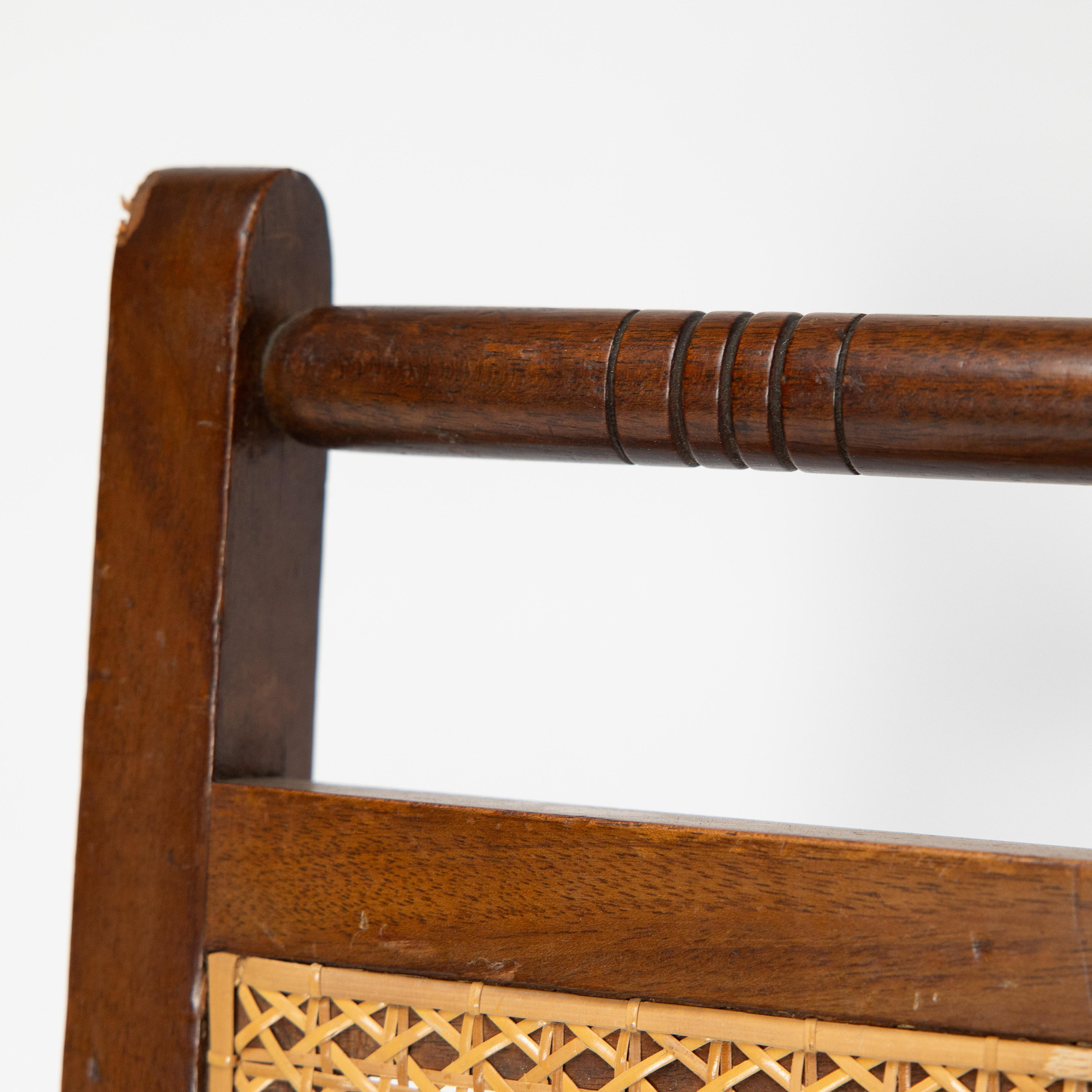 E W Godwin (attributed). A set of four Anglo-Japanese cane seat chairs For Sale 7