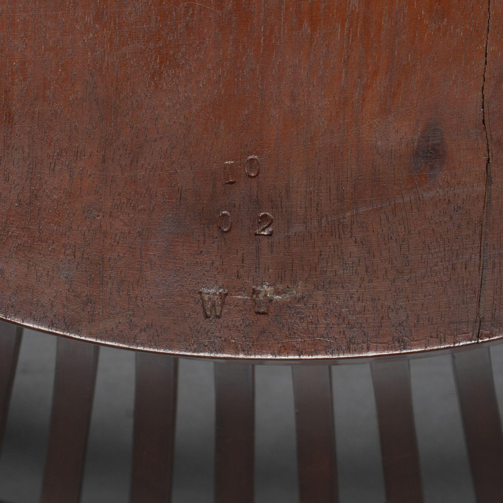 E. W. Godwin, Attributed. A tall back serpentine shape Walnut Armchair For Sale 14
