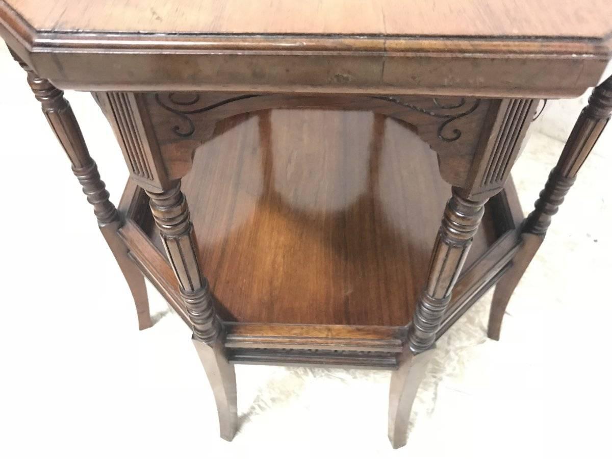 English E W Godwin, Attributed to Anglo Japanese Rosewood Eight Leg Table For Sale