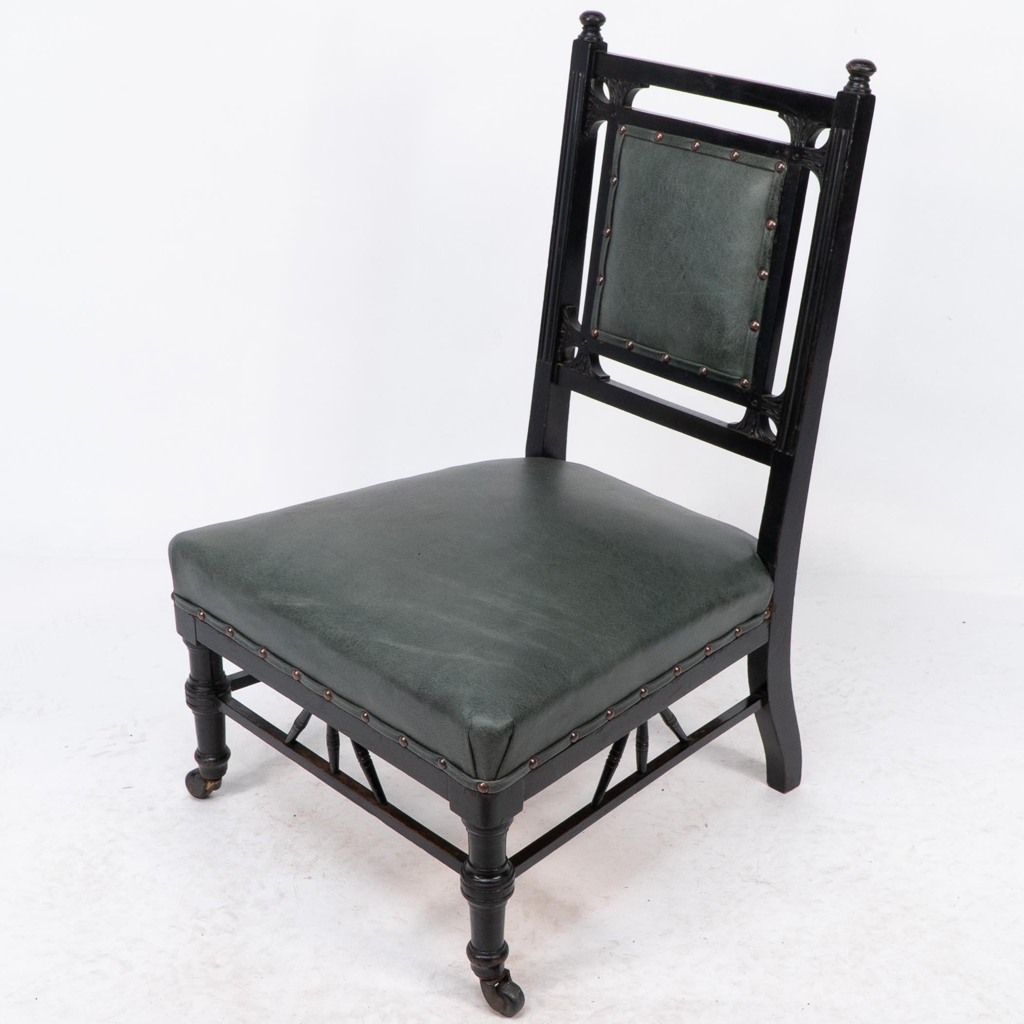 English E W Godwin style of. An Anglo-Japanese nursing chair with thebes style turnings For Sale