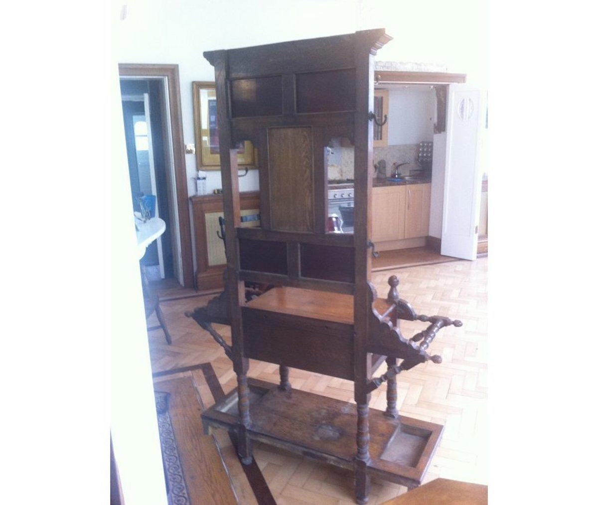 E W Godwin Style of, Leggio in quercia anglo-giapponese con uccelli canterini in fiore in vendita 12