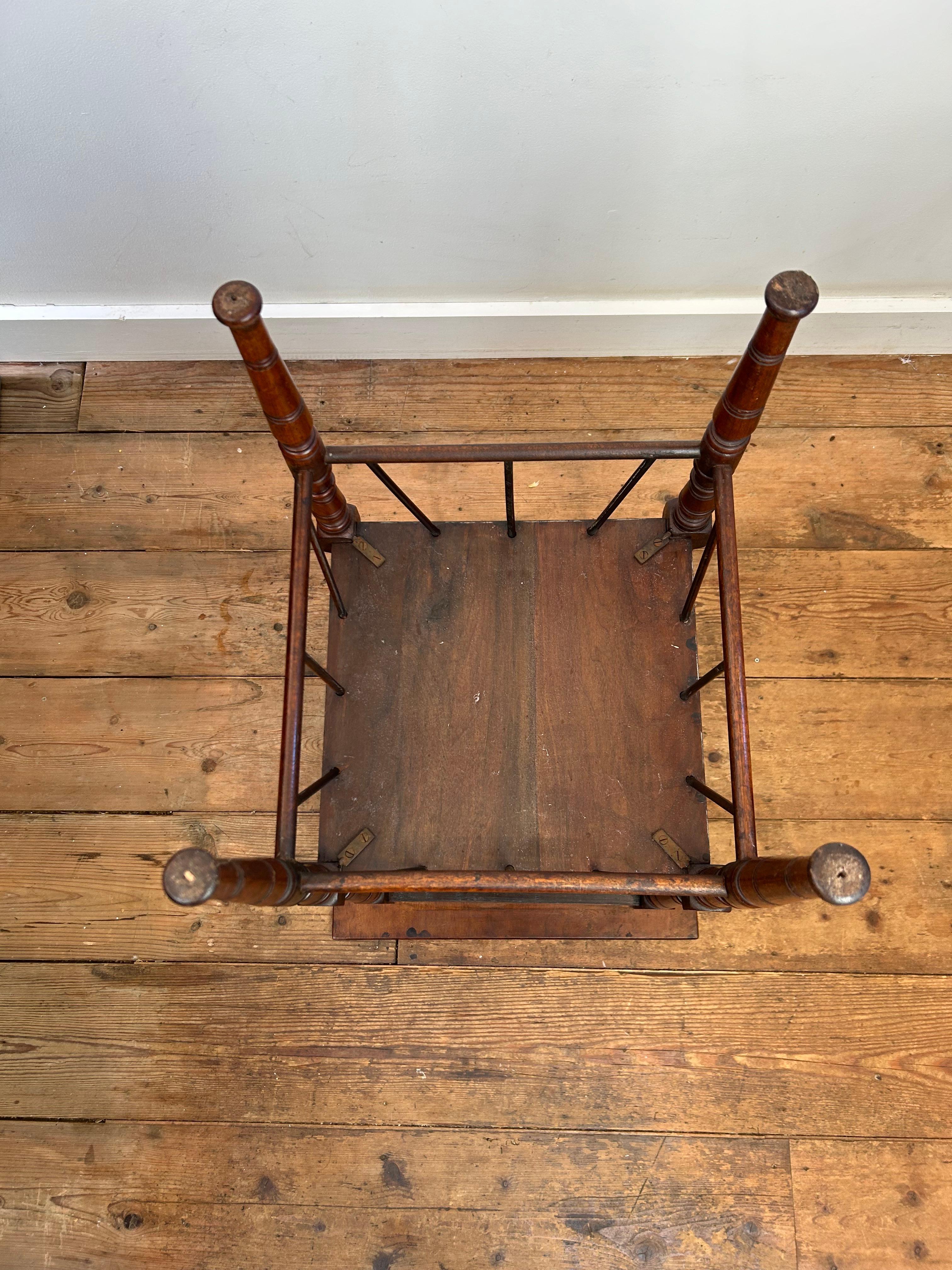 Antique English Walnut E W Godwin Style Side Table 2