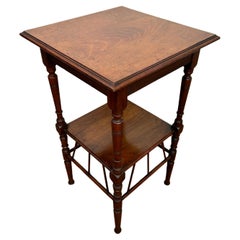 Antique English Walnut E W Godwin Style Side Table 