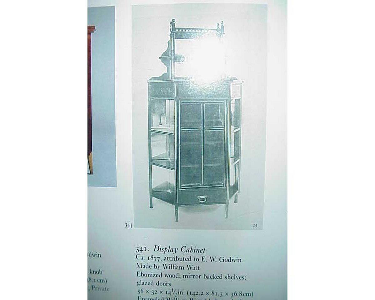 E W Godwin, William Watt, an Important Anglo-Japanese Ebonised Display Cabinet For Sale 2