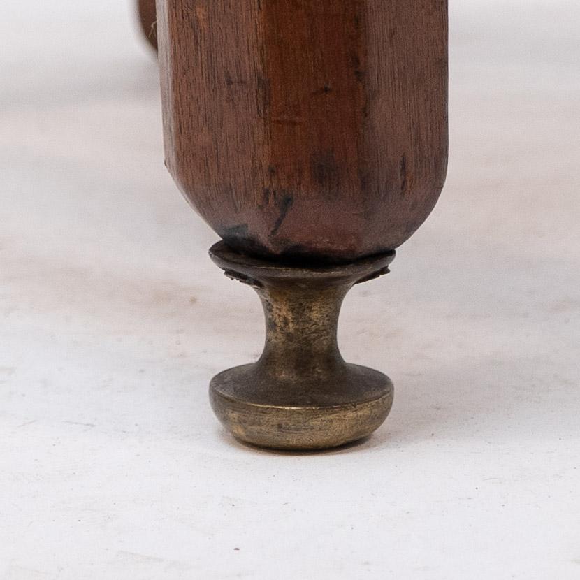 E W Pugin. A walnut side chair with curvaceous back rest with oak pegs For Sale 10