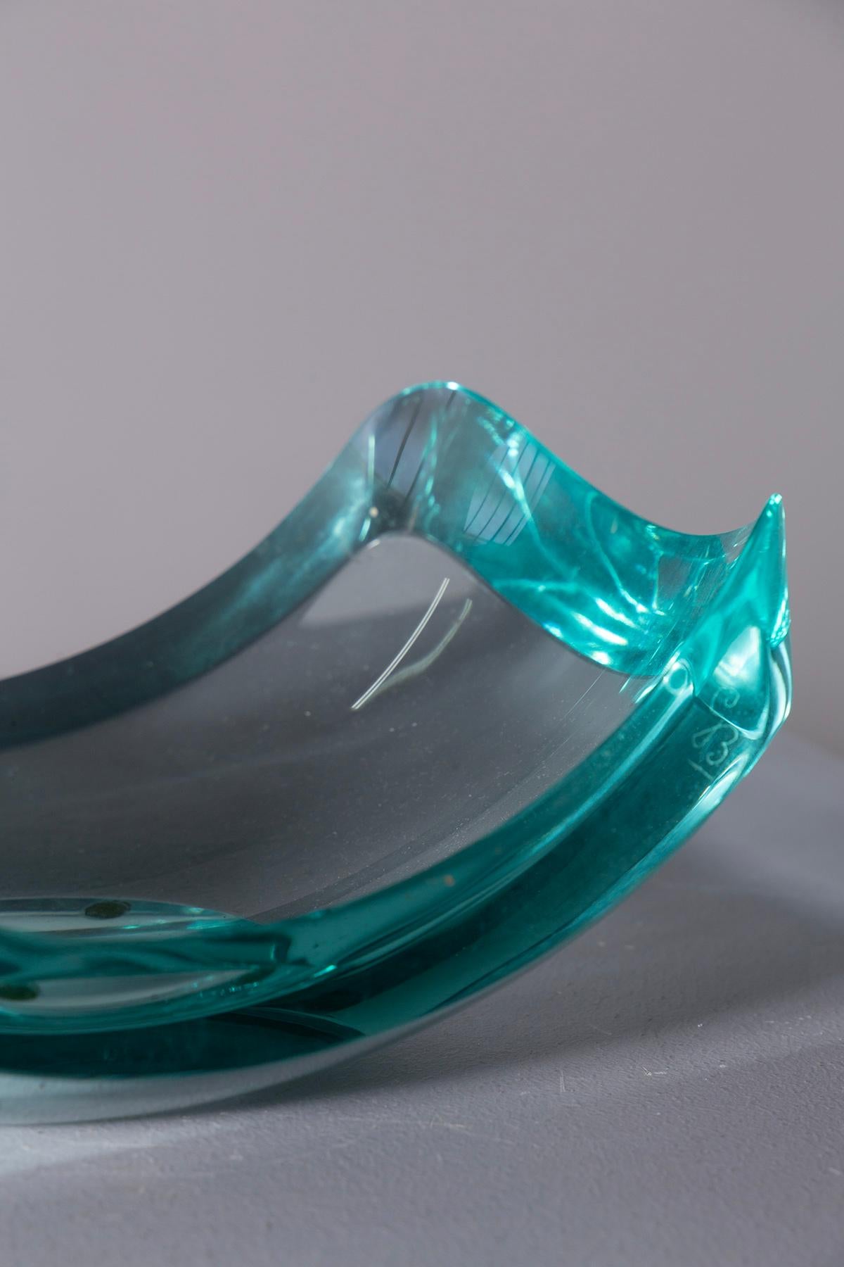 Cristallo E. Walter Burger for FONTANA ARTE pocket emptier in vendita