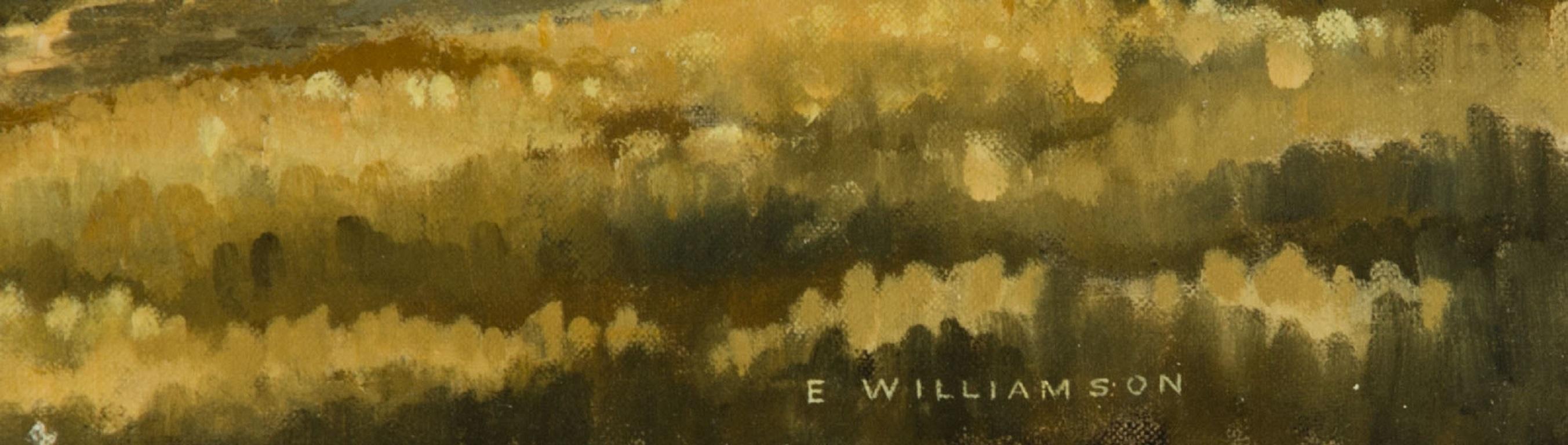 E. Williamson - Gran óleo firmado de mediados del siglo XX, paisaje 3