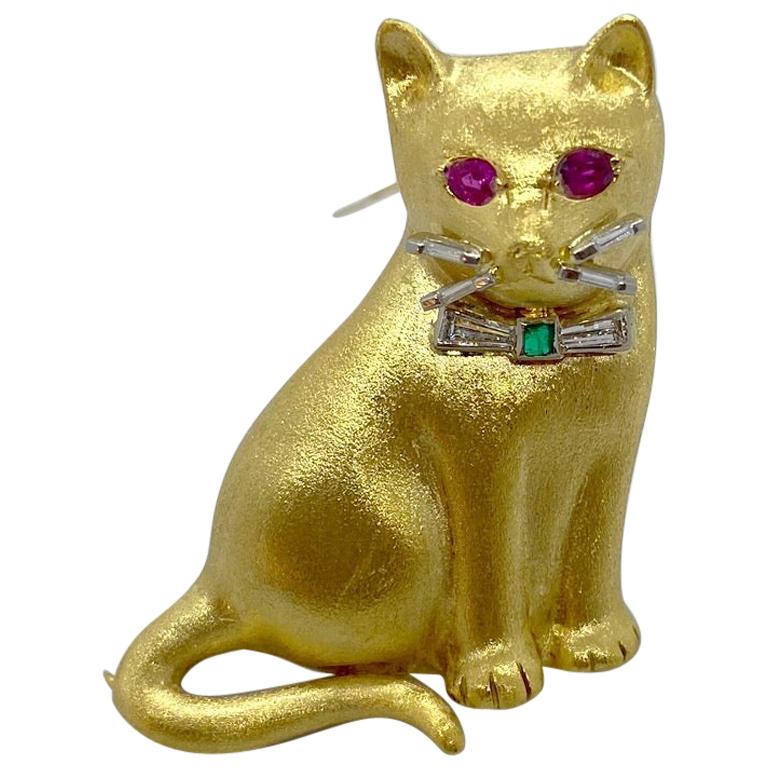 Cat-pka girl brooch