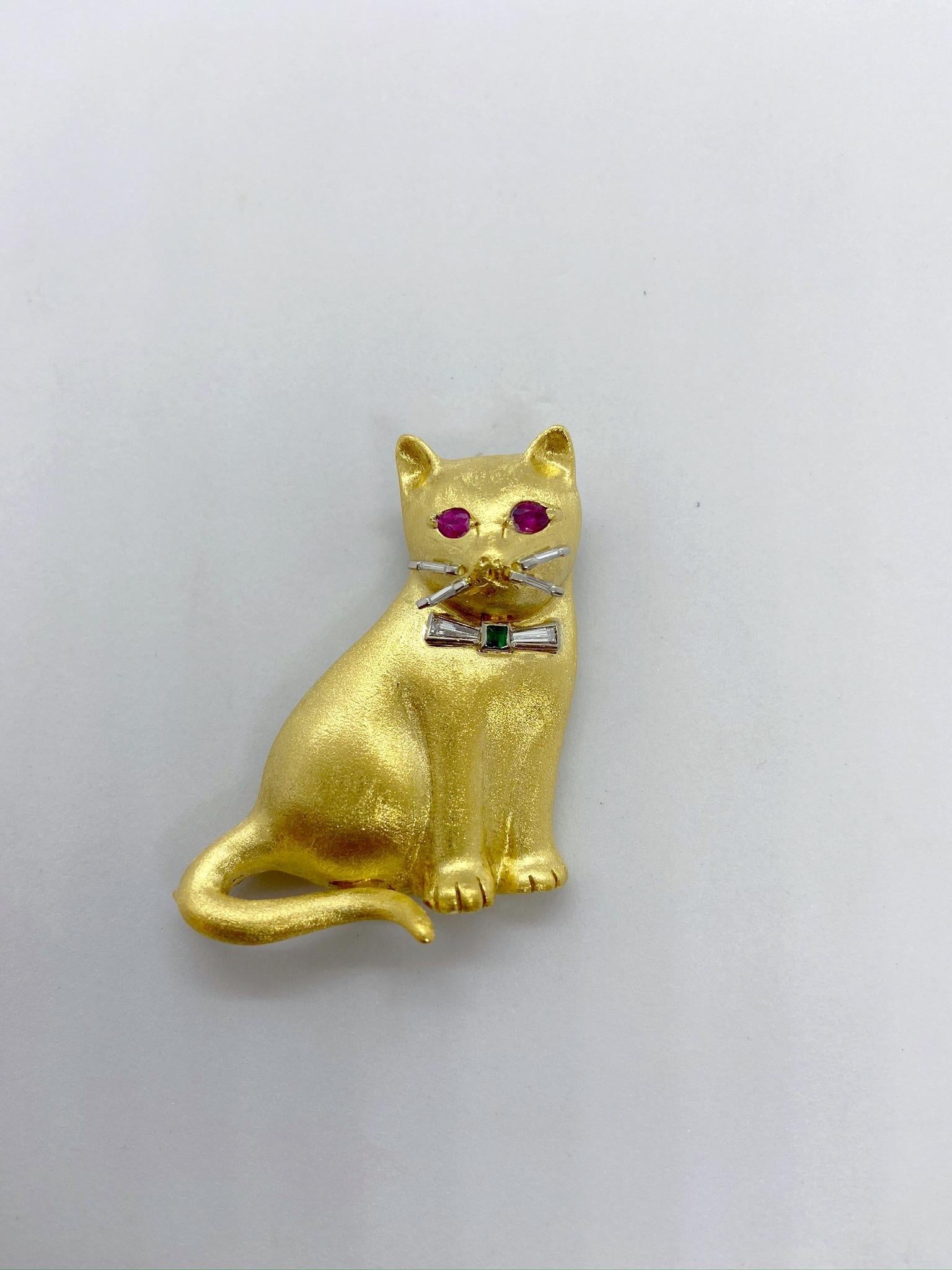 Cat-pka girl brooch