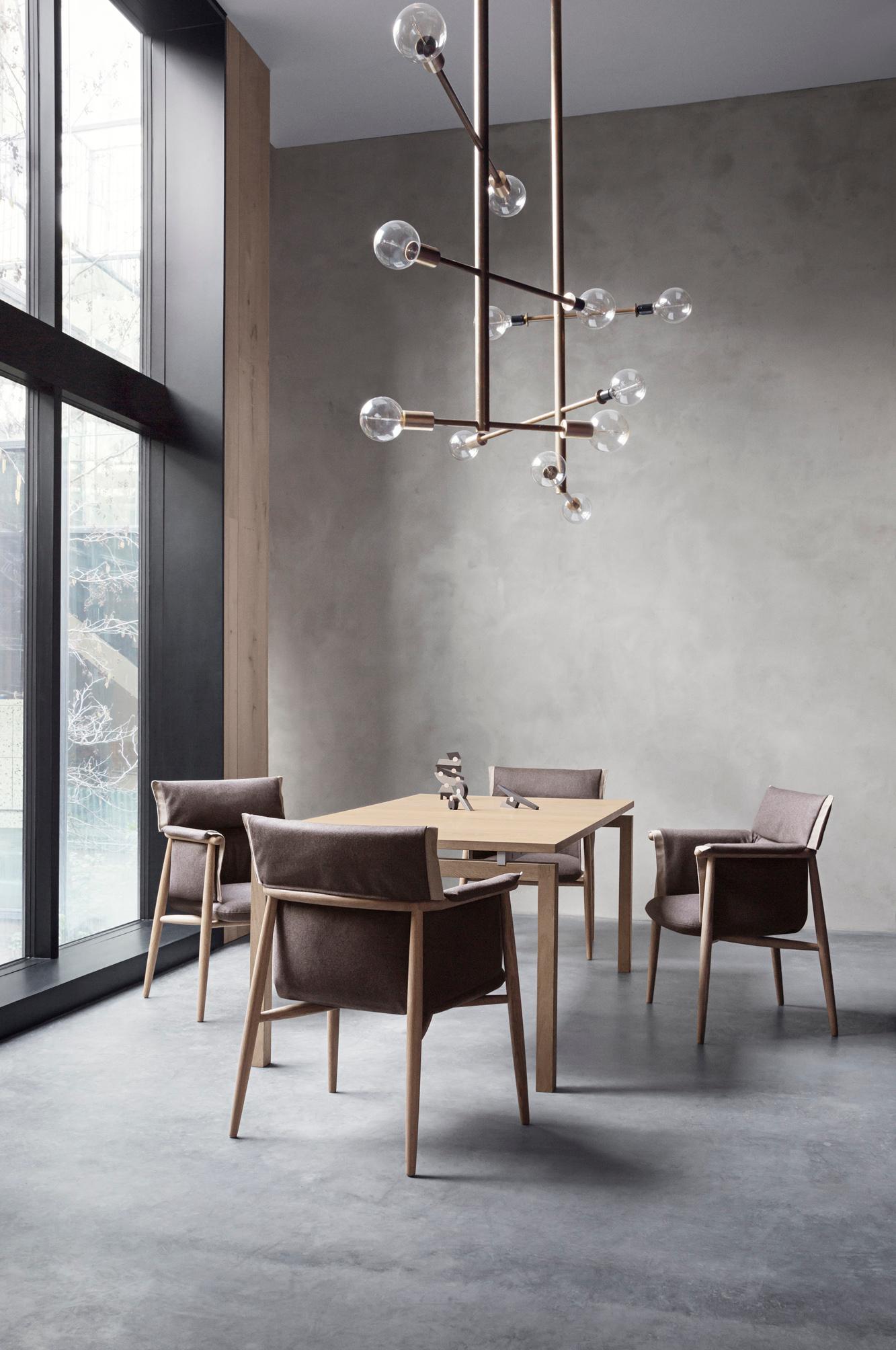 E005 Embrace Dining Chair in Oak Soap with Natural Edging Strip by EOOS 2