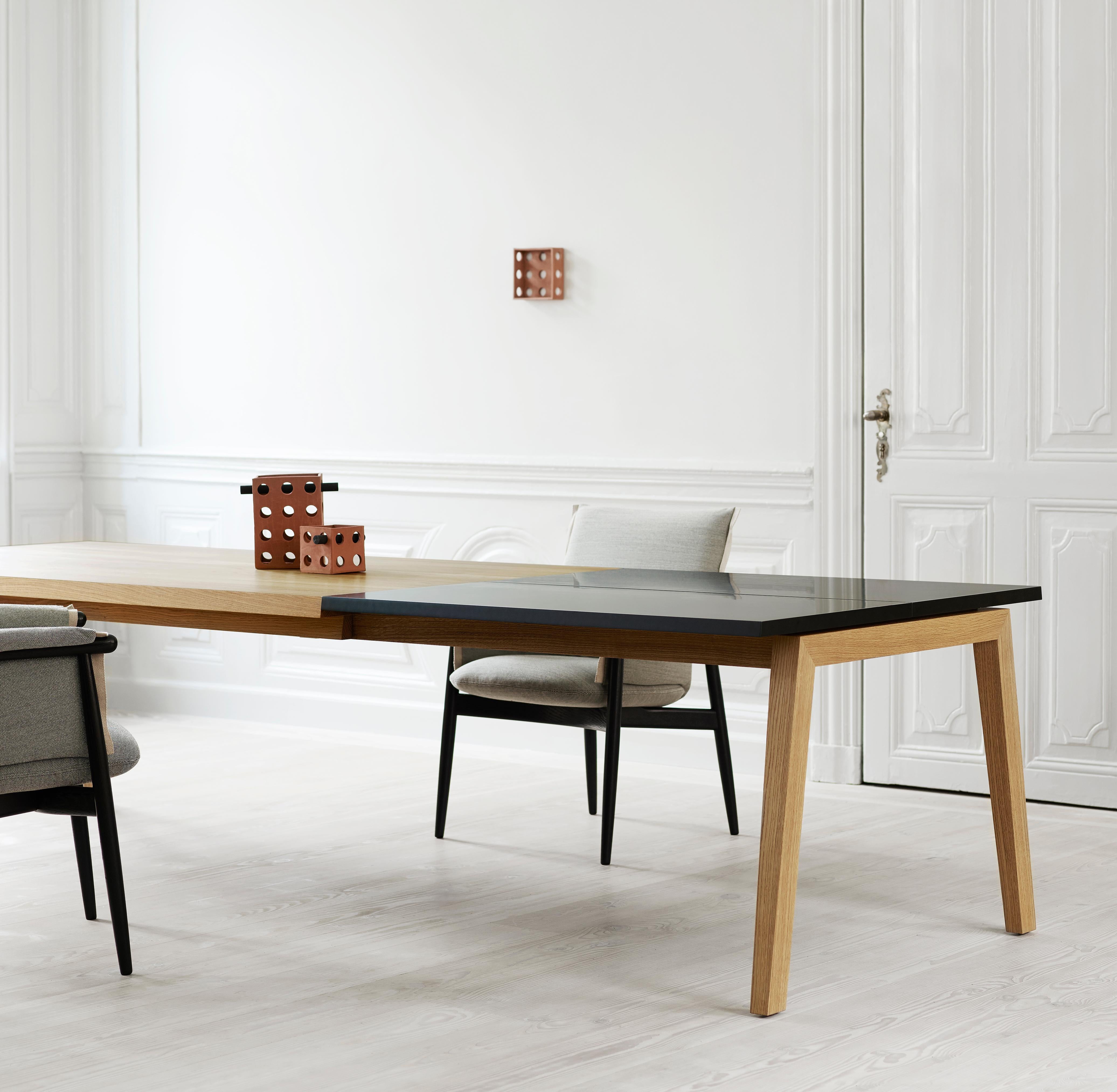 E005 Embrace Dining Chair in Oak Soap with Natural Edging Strip by EOOS 3