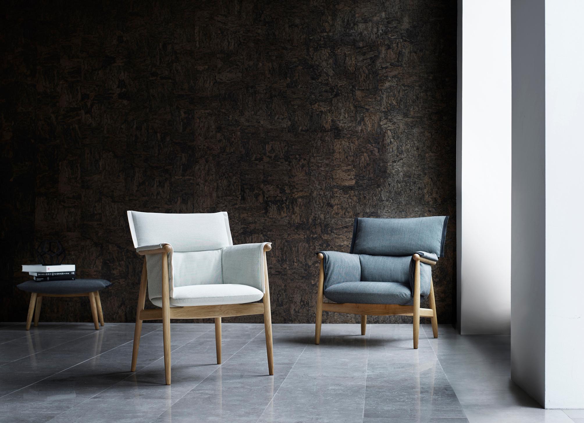 Danish E005 Embrace Dining Chair in Oak Soap with Natural Edging Strip by EOOS