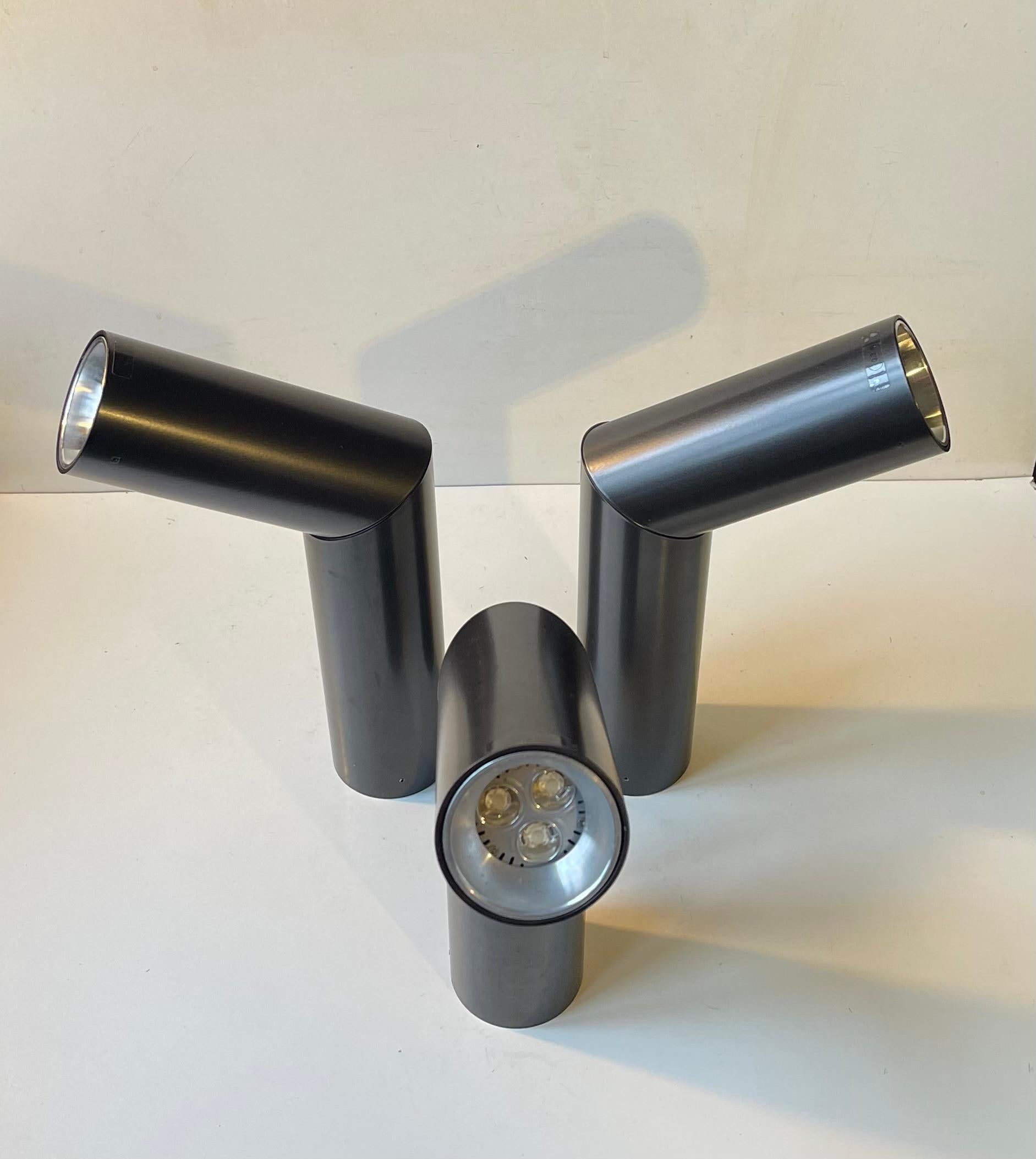 E06 Lampade da soffitto o da parete minimaliste nere di Studio A per Luceplan Italia in vendita 5