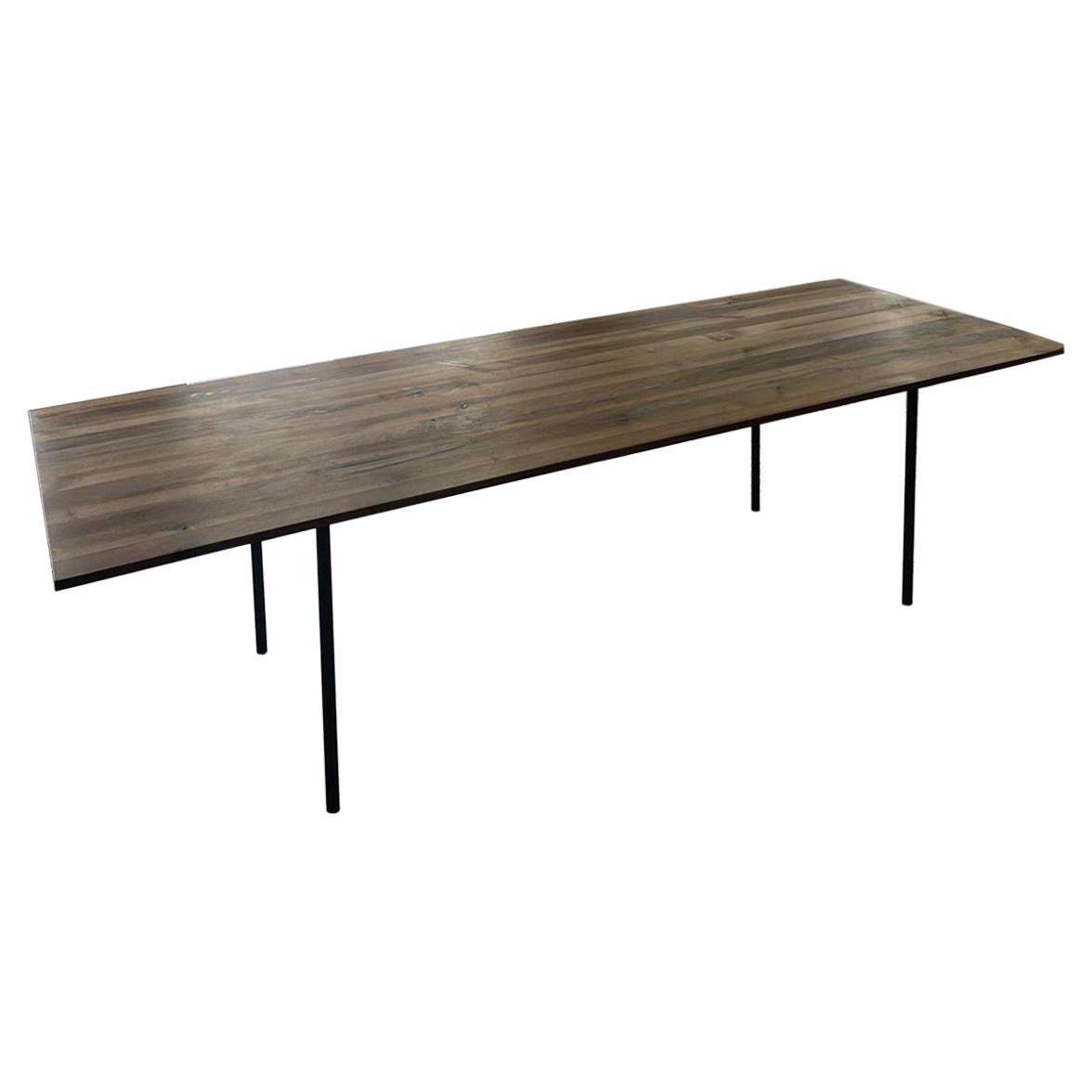 E15 Anton European Walnut Top Wood Table designed by Philipp Mainzer