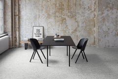 e15 Anton Table with Jet Black Steel Base by Philipp Mainzer