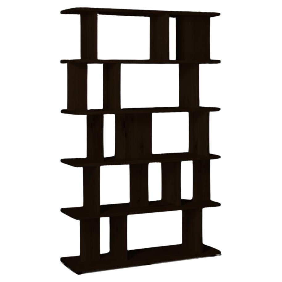e15 Arie European Oak Dark Brown Stained Shelf by Arik Levy in Stock For Sale