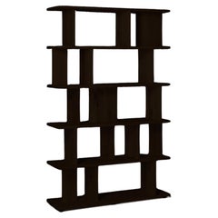 e15 Arie European Oak Dark Brown Stained Shelf by Arik Levy in Stock